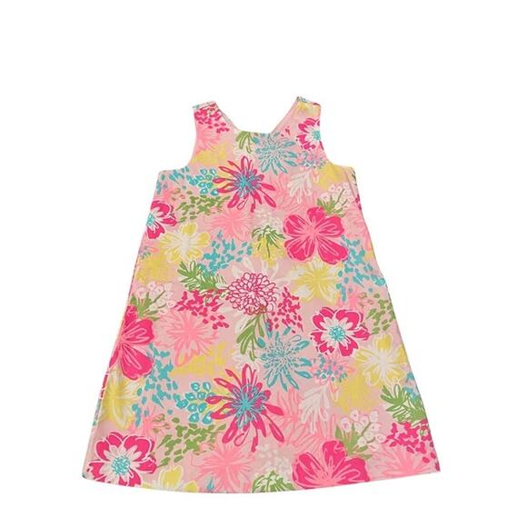 Tommy Bahama Pink Floral Shift Dress Size 6 VGUC - Picture 1 of 4